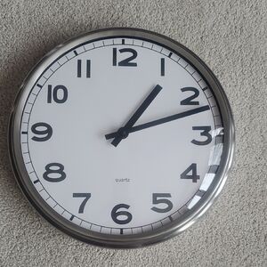 IKEA Silver and Black Wall Clock